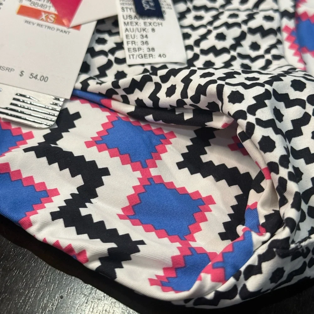 Splendid Reversible Retro Colorful Geometric Bikini Bottom - Picture 5 of 9